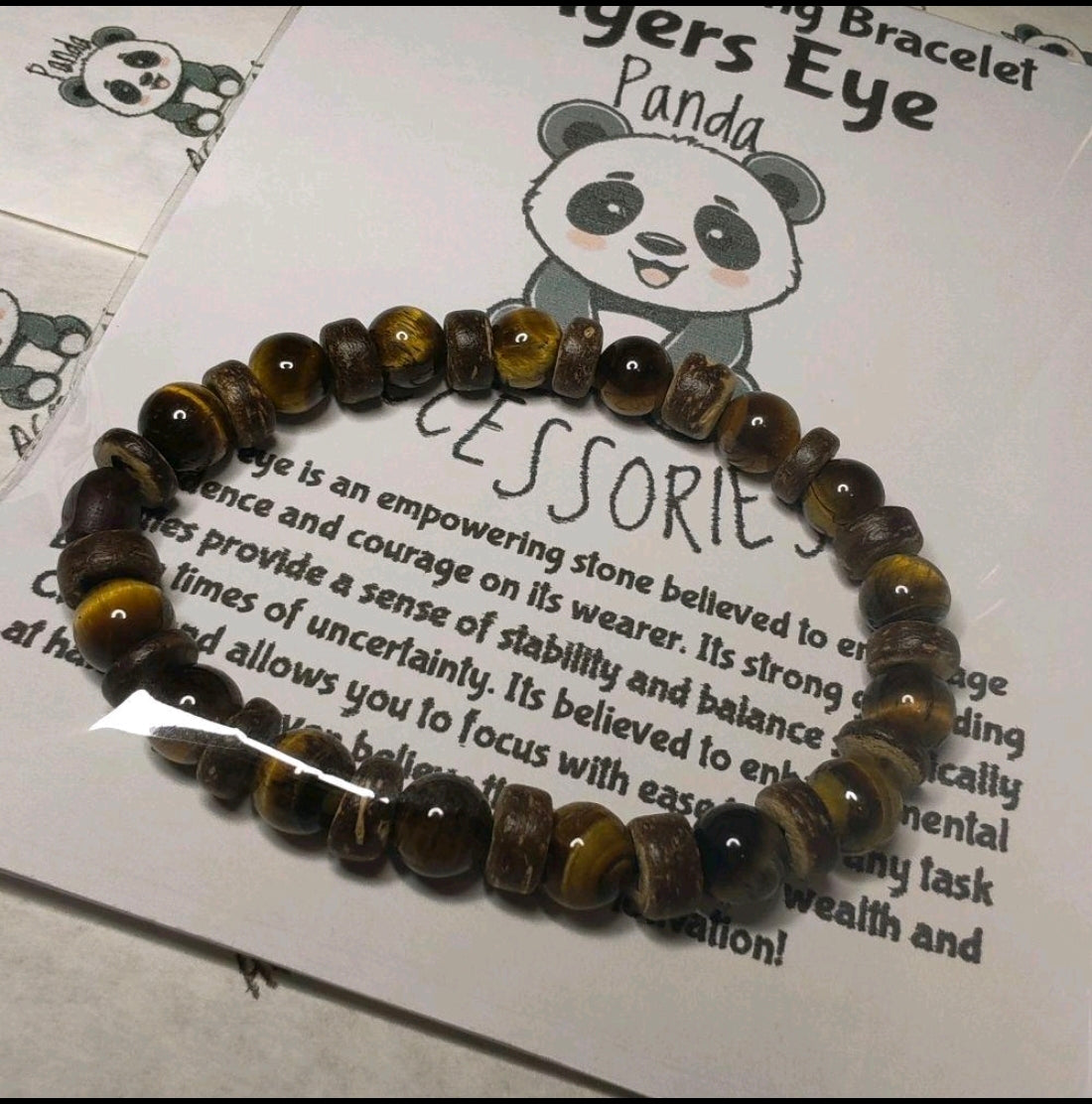 Tigers Eye Natural Crystal Healing Bracelet