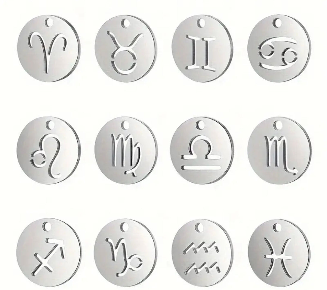 Zodiac Round Charm Necklace