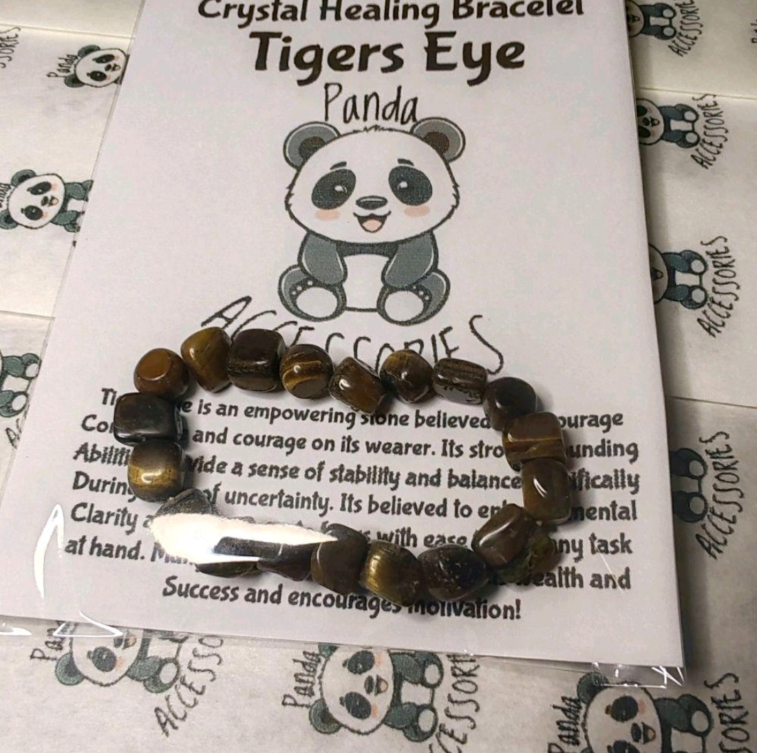 Tigers Eye Tumble Natural Crystal Healing Bracelet