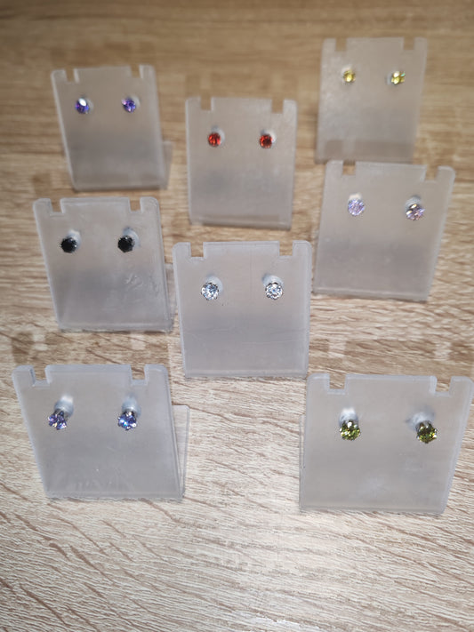 Cubic Zirconia Stud Earrings