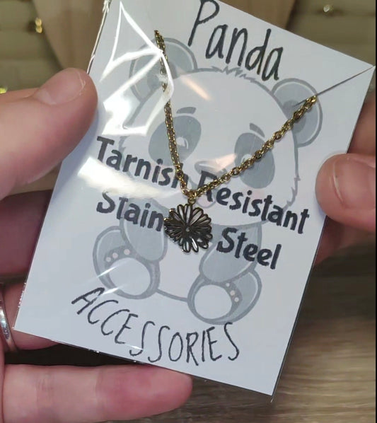 Birth Flower Charm Necklace